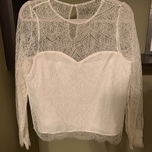 White lace blouse